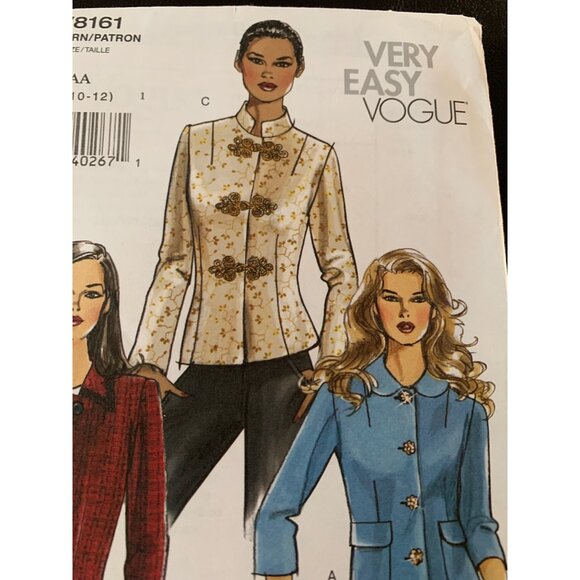 Vogue Misses Jacket Sewing Pattern V7011 Sz 6 - 12 - Uncut - Picture 4 of 10